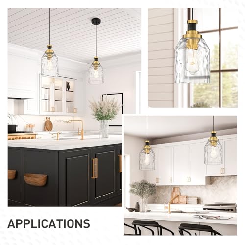 2 Pack Modern Kitchen Pendant Lighting Over Island (2 Count)