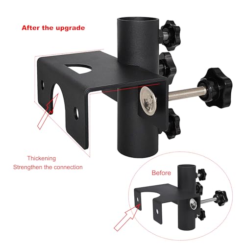 Heavy Duty Parasol Holder Patio Umbrella Stand Mount Umbrella Stand Bench Buddy Umbrella Holder Fixed Clip Umbrella Clamp for Deck