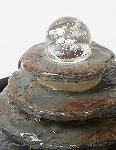 Indoor Water Fountain Tabletop Fengshui Waterfall 11 Inch
