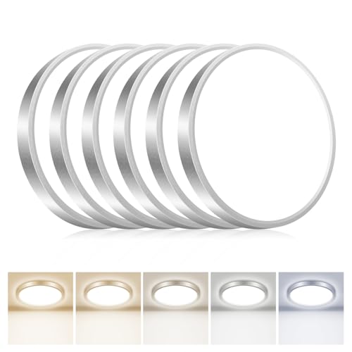 6PACK Flush Mount LED Ceiling Light Fixture