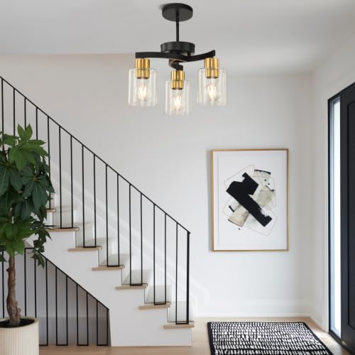 Black Brass Dining Room Chandelier