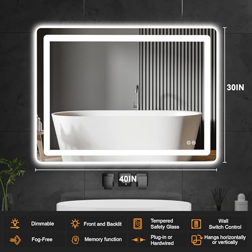 LED Bathroom Vanity Mirror with Lights