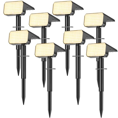 Solar Spot Lights Outdoor Waterproof IP65 (8 Count)