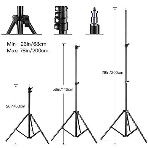 Studio Photography Light kit Softbox Lighting Set with 85W 2800K (7 Count)