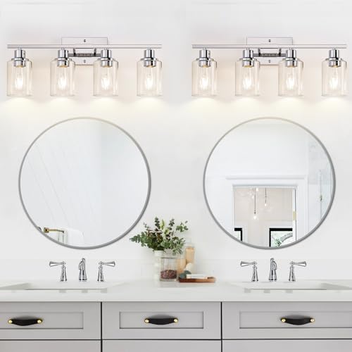 4 Light Bathroom Light Fixtures (4 Count)
