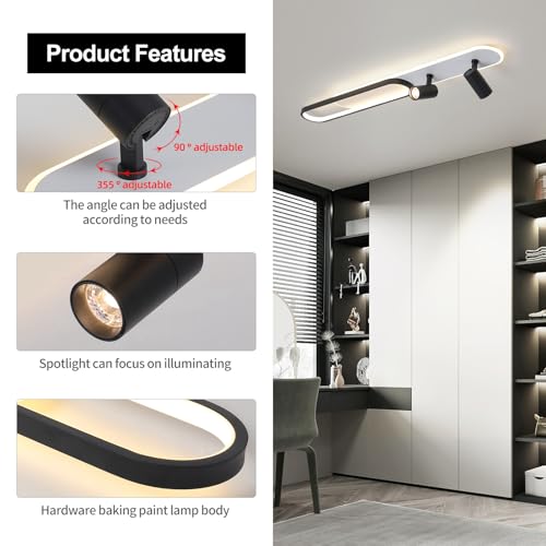 47.2in Modern LED Ceiling Light 60w Linear Ceiling Light Fixture