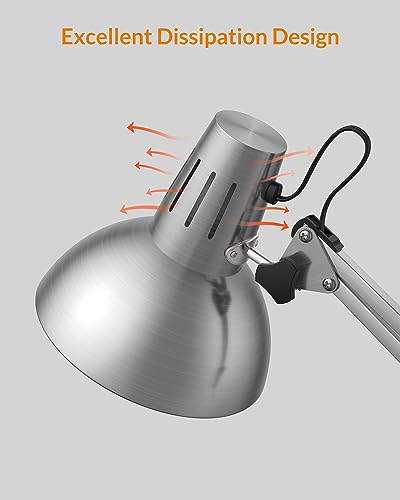 Metal Adjustable Desk Lamp with Clamp