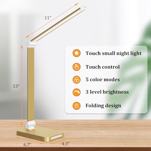 LED Desk Lamp with USB Ports