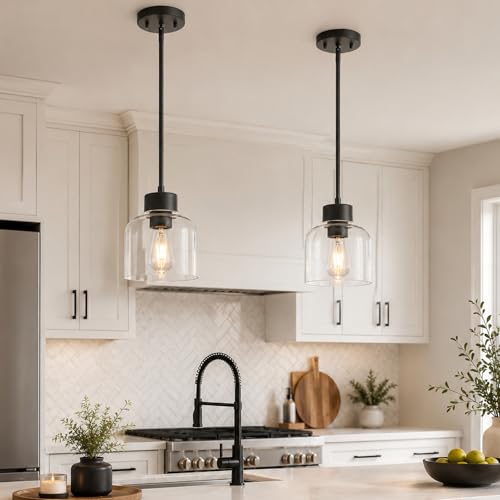 2 Pack 7" Pendant Lights Kitchen Island (2 Count)
