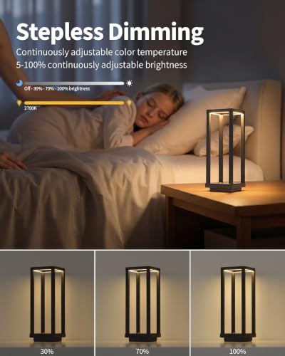 Cordless Waterproof Table Lamps Set of 2 (2 Count)