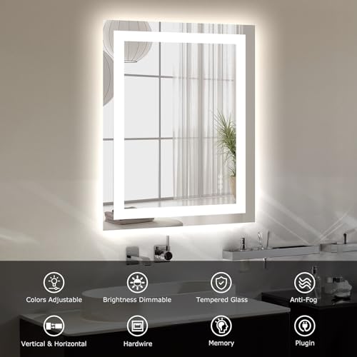 24"X32" LED Bathroom Mirror with Lights