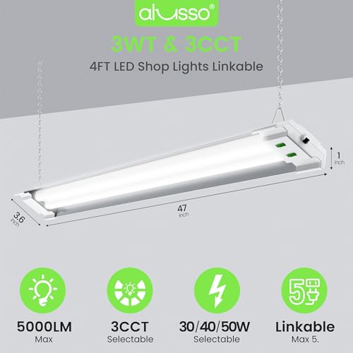 LED Shop Lights 4FT with Reflector (4 Count)
