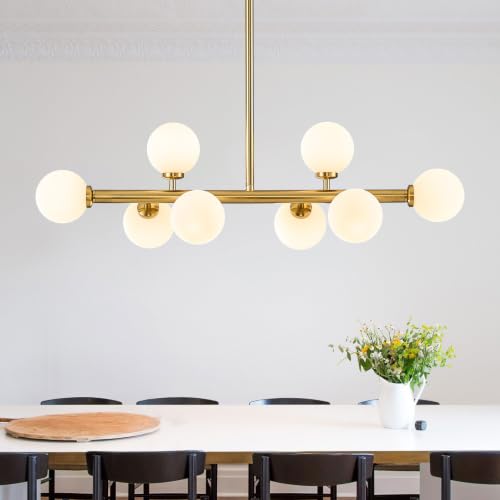 Mid Century Modern Globe Sputnik Chandelier