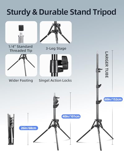 Softbox Lighting Kit 16x16in Soft Box 2Pack Upgrade 135W 2700