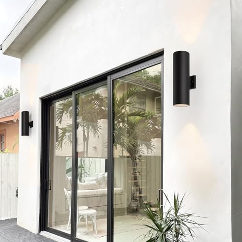 18" Modern Outdoor Porch Light in 2 Lights (2 Count)