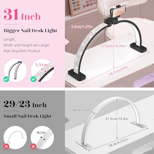 Half Moon Manicure Table Light