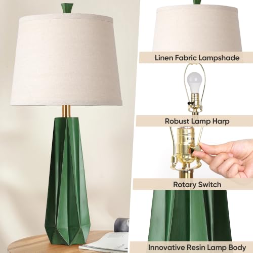 27" Resin Table Lamp Set of 2 (2 Count)