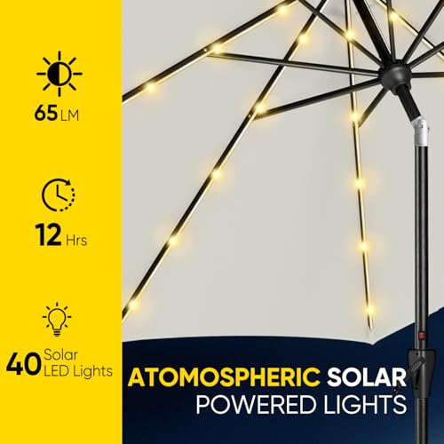 9ft Patio LED Umbrella with light