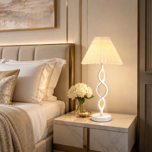 White Modern LED Table Lamp (White)