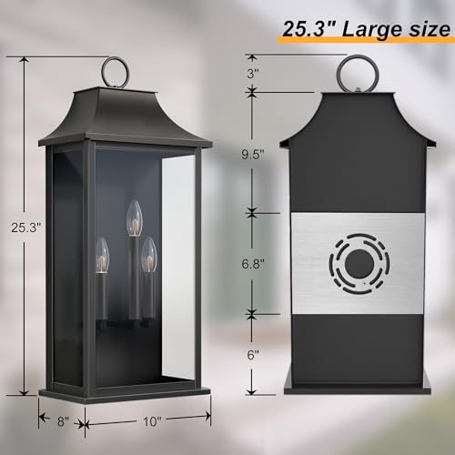 Dusk to Dawn Outdoor Wall Lantern