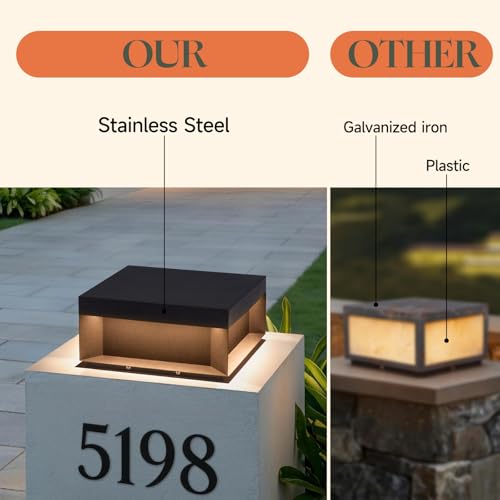 11.8'' Outdoor Post Lights Hard Wired