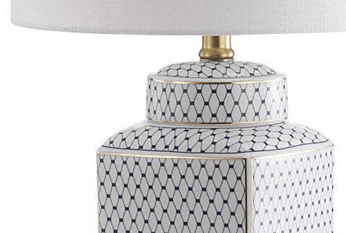 Cleo 21.5" Ceramic Metal Ginger Jar Table Lamp