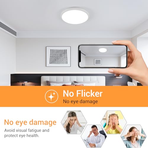 4 Pack 12 Inch LED Flush Mount Ceiling Light (4 Count)