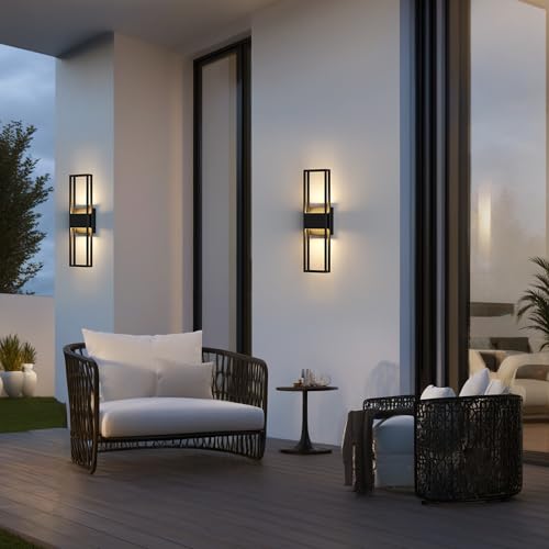 20 Inch Modern Outdoor Wall Light 3000K 800LM 16W Integrated LED