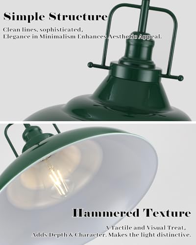 Green Pendant Light 2 Pack (2 Count)