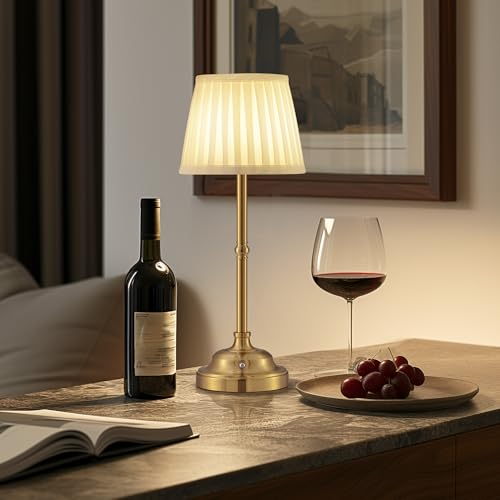 Gold Cordless LED Table Lamps Set of 2 (2 Count)