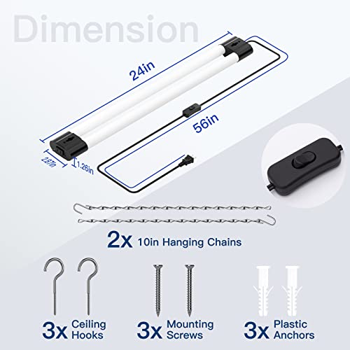 4Pack 2FT LED Shop Light (4 Count)