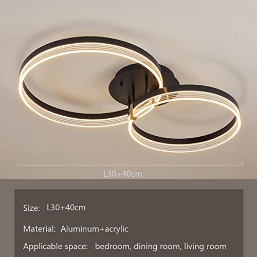 Chaners Ceiling Light Acrylic Ring Ceiling Light LED with Remote Control Dining Room Bedroom Lamp Living