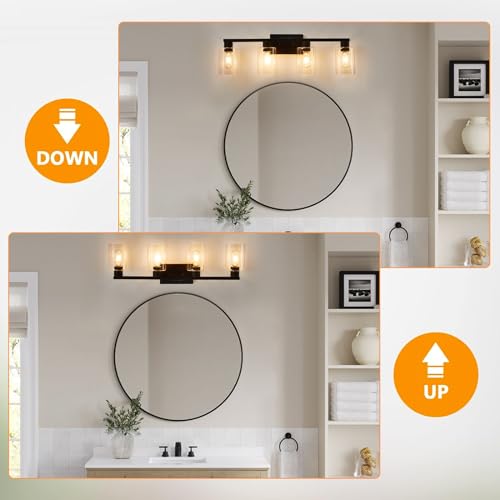 4 Light Bathroom Vanity Light Fixtures