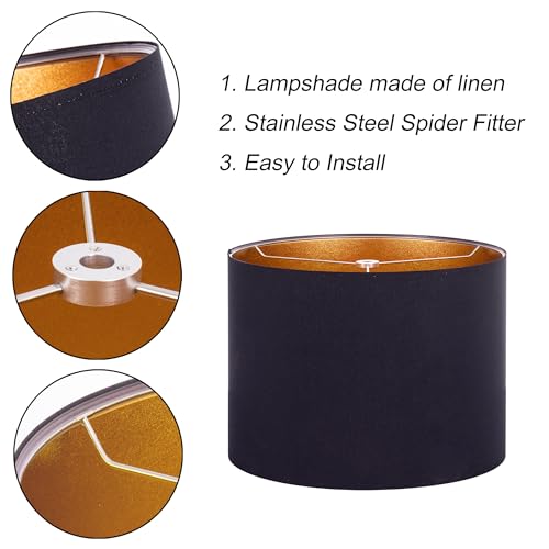13"x13"x10" Assembly Required Lampshade for Table Lamp