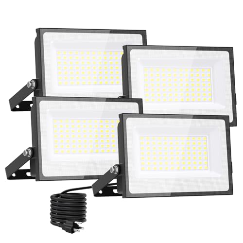 80W Flood Lights Outdoor (4 Count)