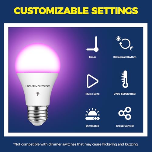 Smart Light Bulb Work with Alexa (4 Count)