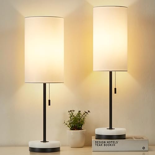 18" Minimalist Table Lamp Set of 2 (2 Count)