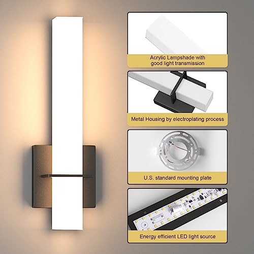 15.7inches Modern Led Wall Sconces (2 Count)