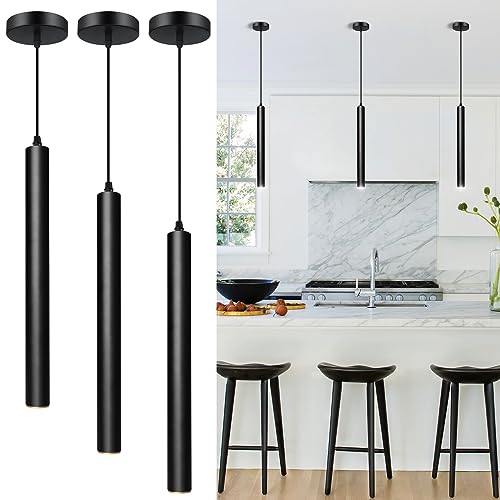 Modern Pendant Lights 4000K LED Dimmable Pendant Light Fixtures Pendant Lighting for Kitchen Island (3 Count)