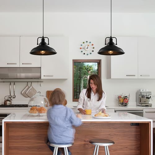 Black Pendant Light 12.5 inches 1 Pack