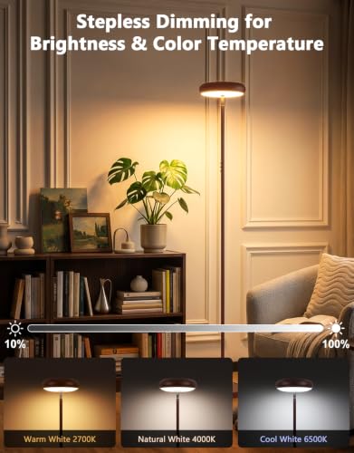 Uplighter Floor Lamp for Living Room (Oil-Rubbed Bronze)