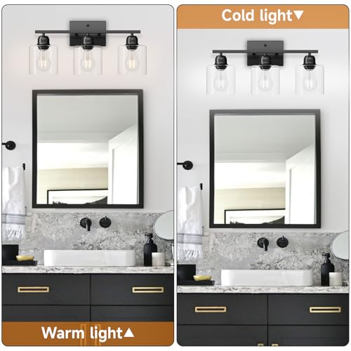 Modern 3 Light Bathroom Light Fixtures