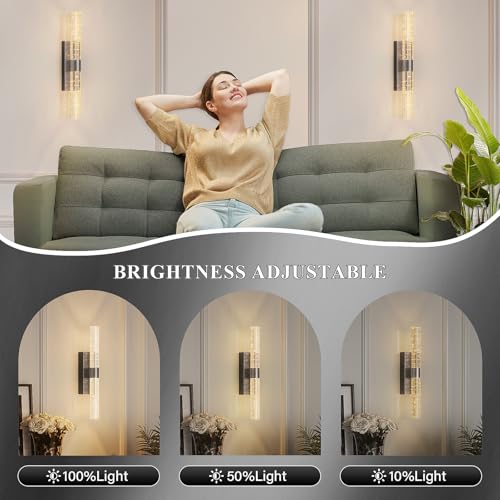 Battery Operated Wall Sconces Set of 2 (2 Count)