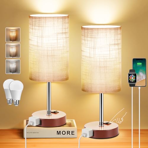 Bedside Table Lamp Set of 2 (2 Count)