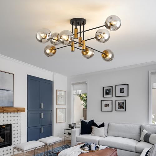 8 Light Sputnik Ceiling Light Fixture