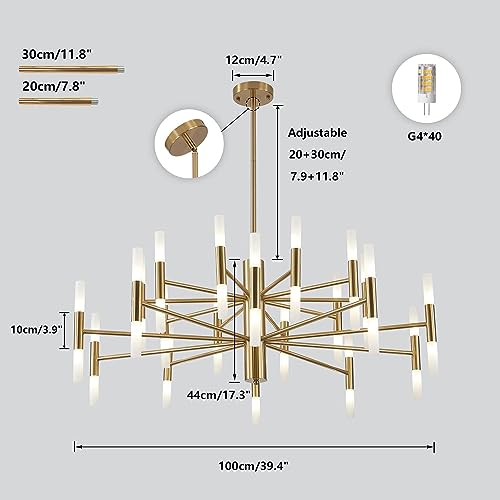 Lighting Brushed Brass 40