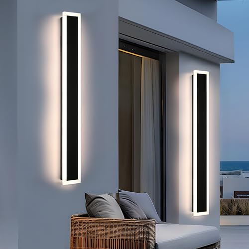 2pcs 48in Long Outdoor Wall Lights Exterior Dimmable 5.1in Wide (2 Count)