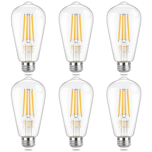Dimmable Edison Bulbs 100W Equivalent (6 Count)