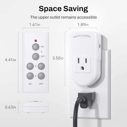 Wireless Remote Control Outlet Electrical Switch for Lights
