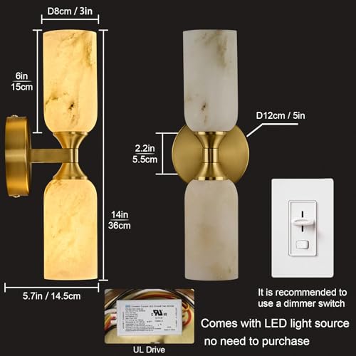 Alabaster Wall Sconce